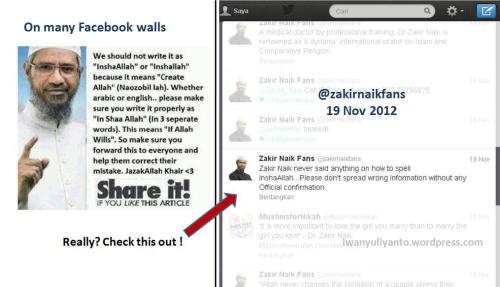 Zakir Naik Clarification