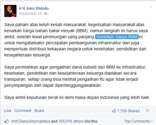 Jokowi BBM
